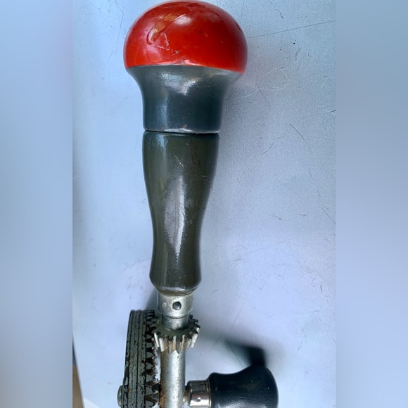 Mid Century Vintage Stanley Handyman Handheld Manual Eggbeater Drill H1220 - Picture 13 of 16